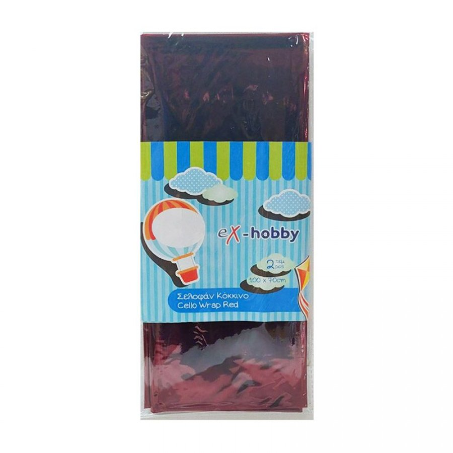 Ex-hobby Σελοφάν 70x100cm Κόκκινο 2τμχ Ex-hobby Σελοφάν 70x100cm Κόκκινο 2τμχ