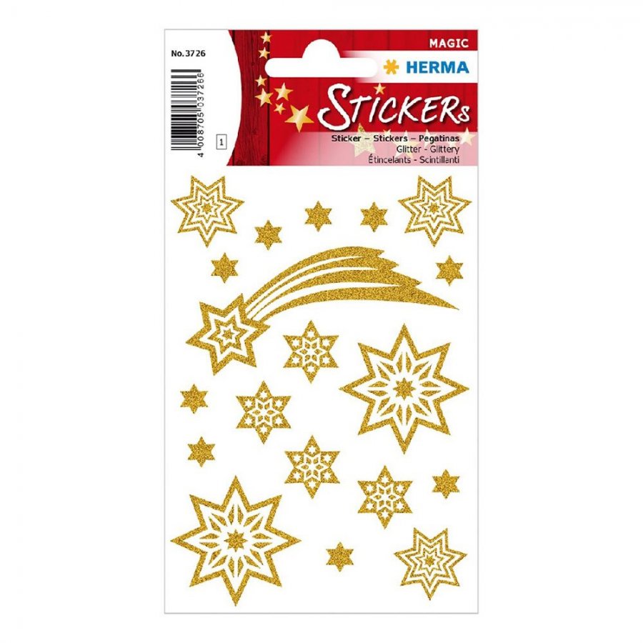 Herma Αυτοκόλλητα Magic Χριστουγέννων Αστέρια με Glitter (3726) Herma Αυτοκόλλητα Magic Χριστουγέννων Αστέρια με Glitter (3726)