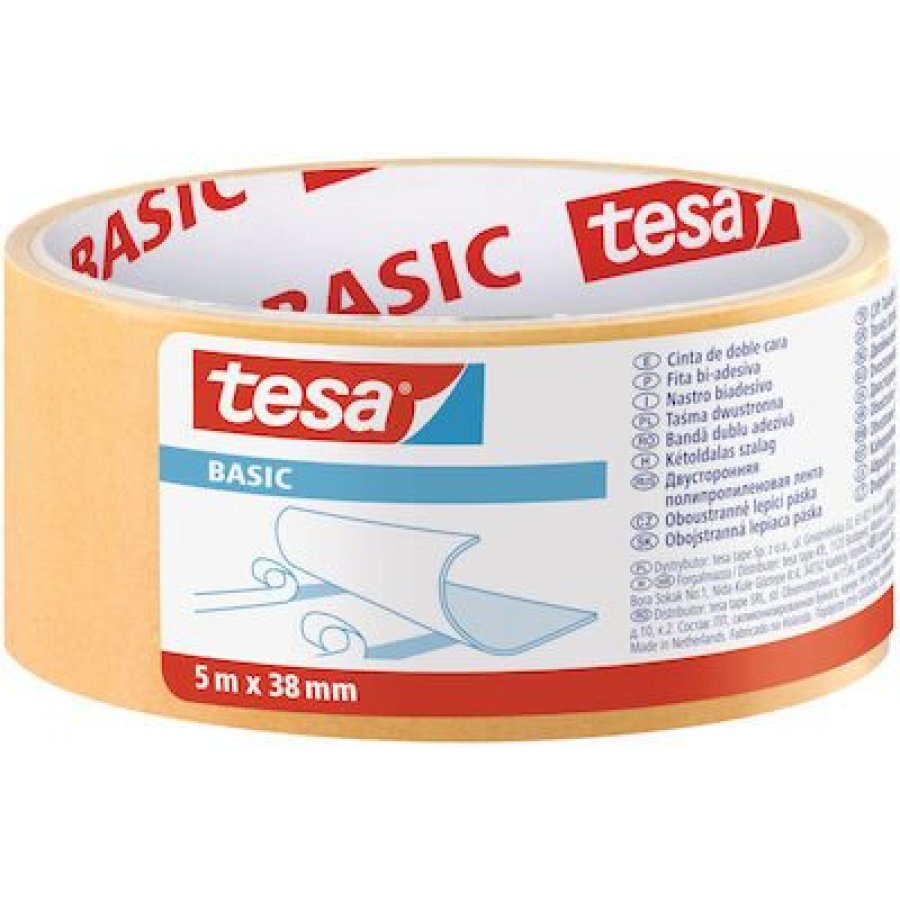 Tesa Ταινία Διπλής Όψης Basic 38mm x 5m Tesa Ταινία Διπλής Όψης Basic 38mm x 5m
