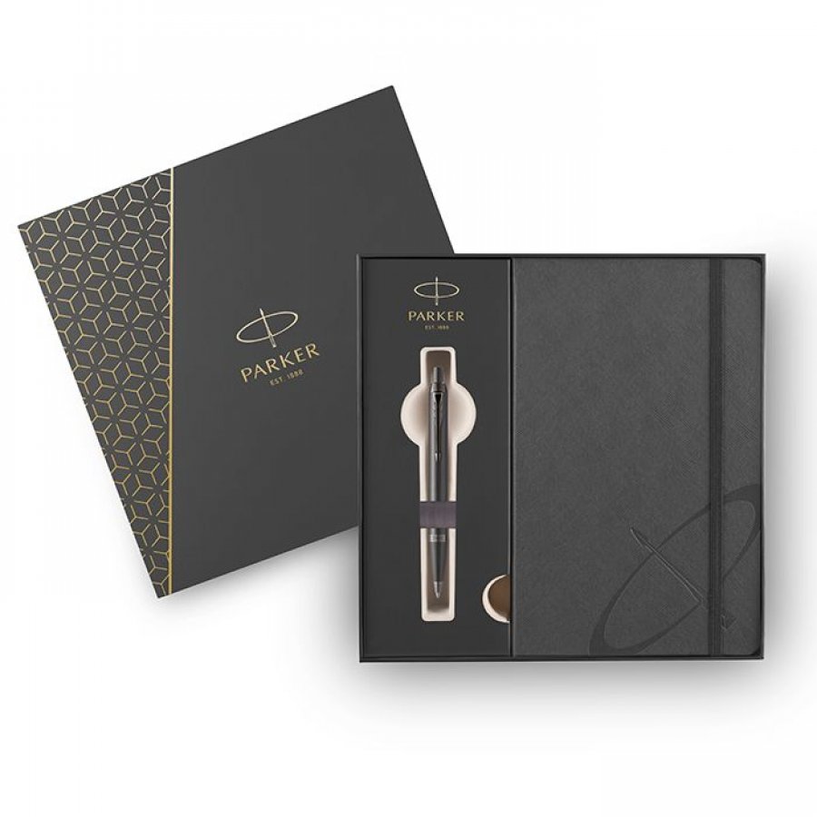 Parker I.M. Monochrome Titanium Στυλό με Σημειωματάριο σε Χάρτινη Κασετίνα Parker I.M. Monochrome Titanium Στυλό με Σημειωματάριο σε Χάρτινη Κασετίνα