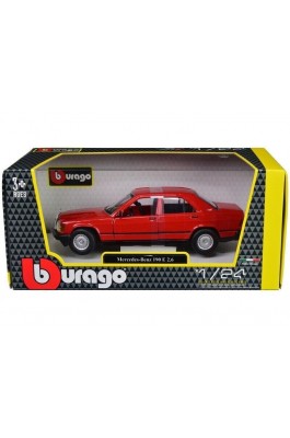 Bburago 1987 Mercedes - Benz 190E Κόκκινο 1/24 (21103) Bburago 1987 Mercedes - Benz 190E Κόκκινο 1/24 (21103)