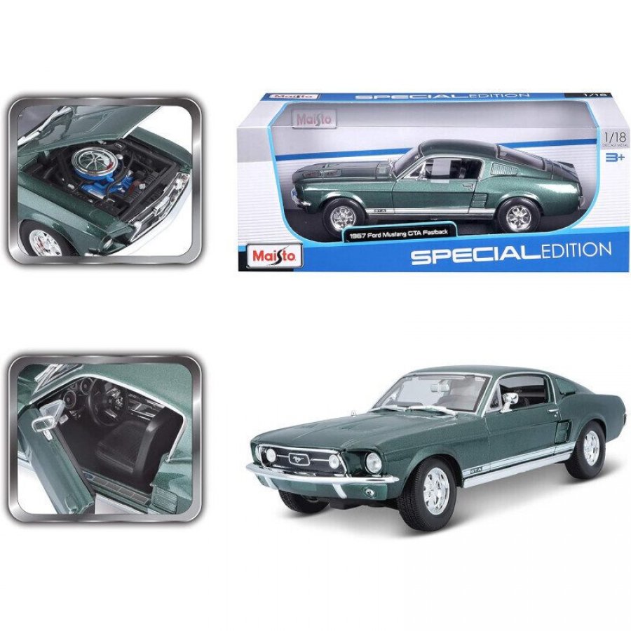 Maisto Special Edition Ford Mustang 1967 GTA Fastback Πράσινο 1/18 (31166) Maisto Special Edition Ford Mustang 1967 GTA Fastback Πράσινο 1/18 (31166)