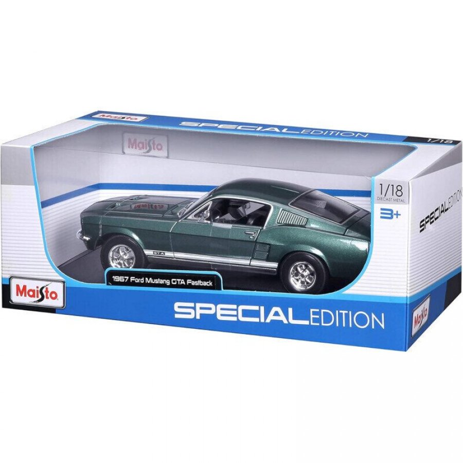 Maisto Special Edition Ford Mustang 1967 GTA Fastback Πράσινο 1/18 (31166) Maisto Special Edition Ford Mustang 1967 GTA Fastback Πράσινο 1/18 (31166)