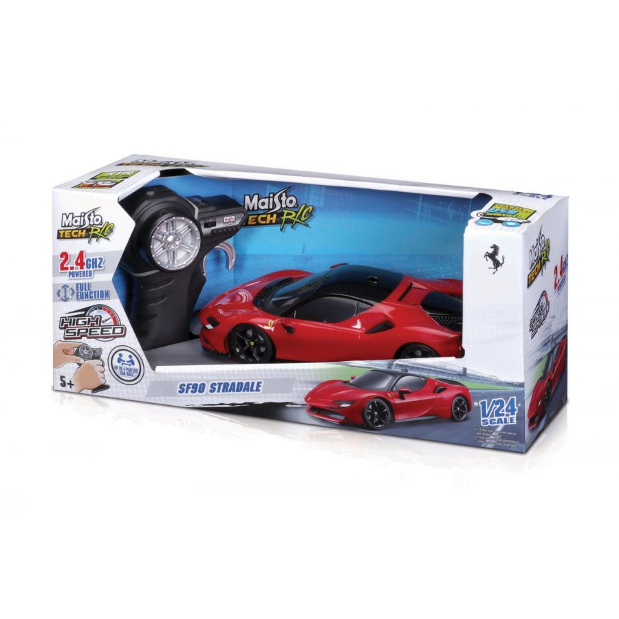 Maisto Premium Ferrari SF90 Stradale Τηλεκατευθυνόμενο Παιχνίδι Κόκκινο 1/24 (82334) Maisto Premium Ferrari SF90 Stradale Τηλεκατευθυνόμενο Παιχνίδι Κόκκινο 1/24 (82334)