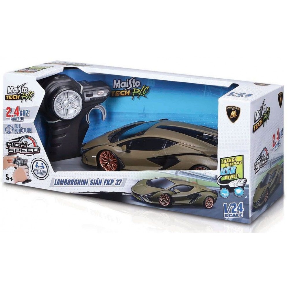 Maisto Premium Lamborghini Sian FKP 37 Τηλεκατευθυνόμενο Παιχνίδι Πράσινο 1/24 (82338) Maisto Premium Lamborghini Sian FKP 37 Τηλεκατευθυνόμενο Παιχνίδι Πράσινο 1/24 (82338)
