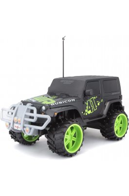 Maisto Off-Road Jeep Wrangler Rubicon Τηλεκατευθυνόμενο Παιχνίδι  Μαύρο1/16 (82704)