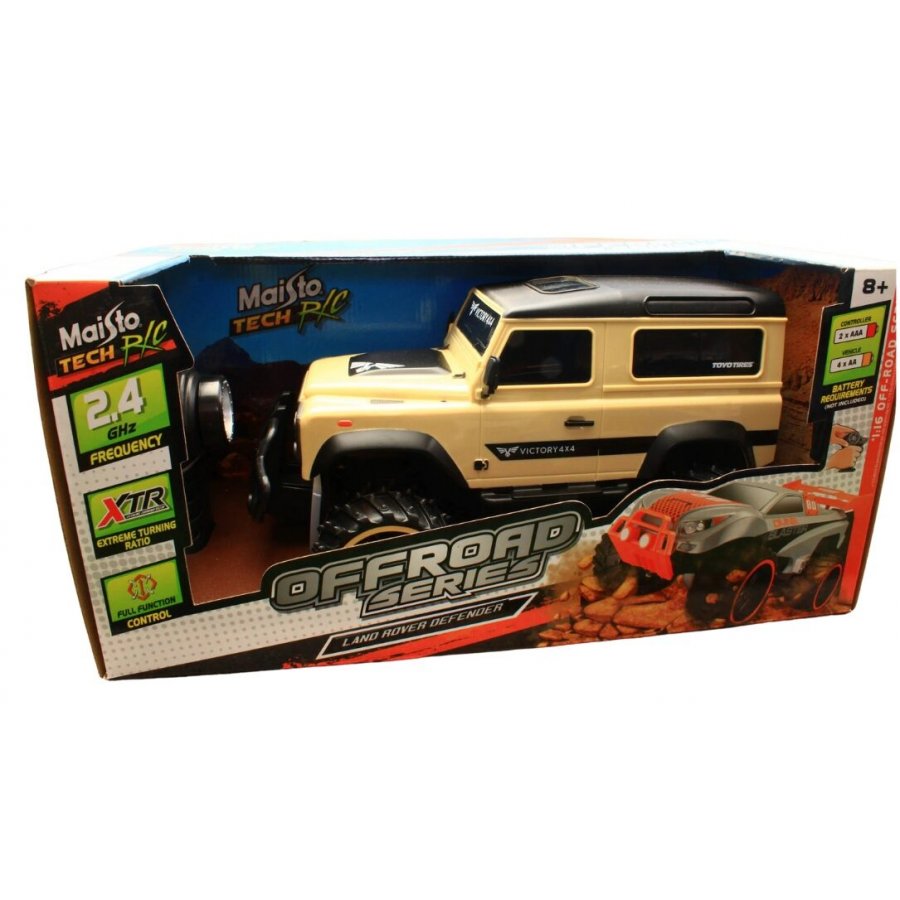 Maisto Off-Road Land Rover Defender Τηλεκατευθυνόμενο Παιχνίδι Μαύρο1/16 (82705) Maisto Off-Road Land Rover Defender Τηλεκατευθυνόμενο Παιχνίδι Μαύρο1/16 (82705)