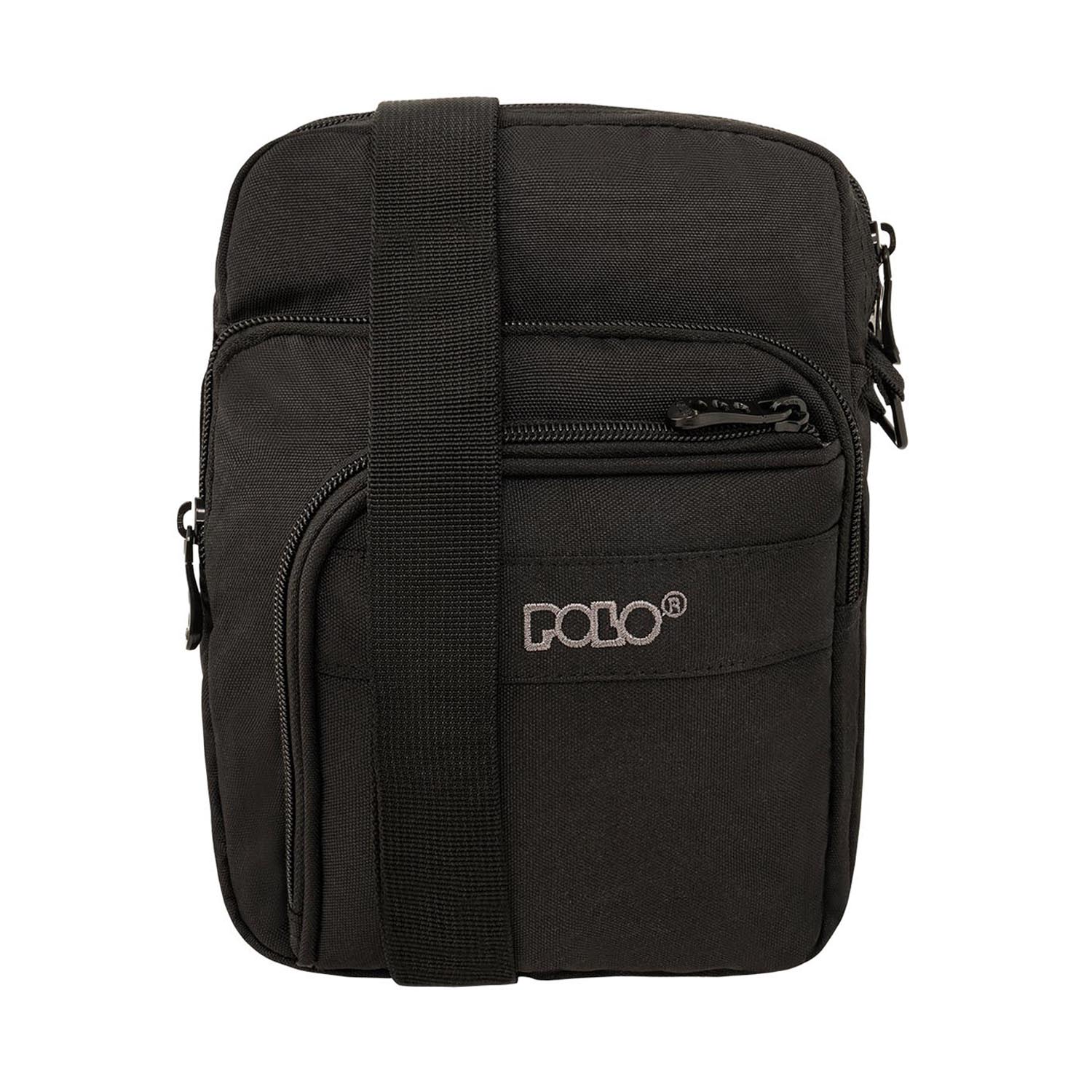 Polo Strike Large Ανδρική Τσάντα Ώμου / Χιαστί σε Μαύρο (9070082002)