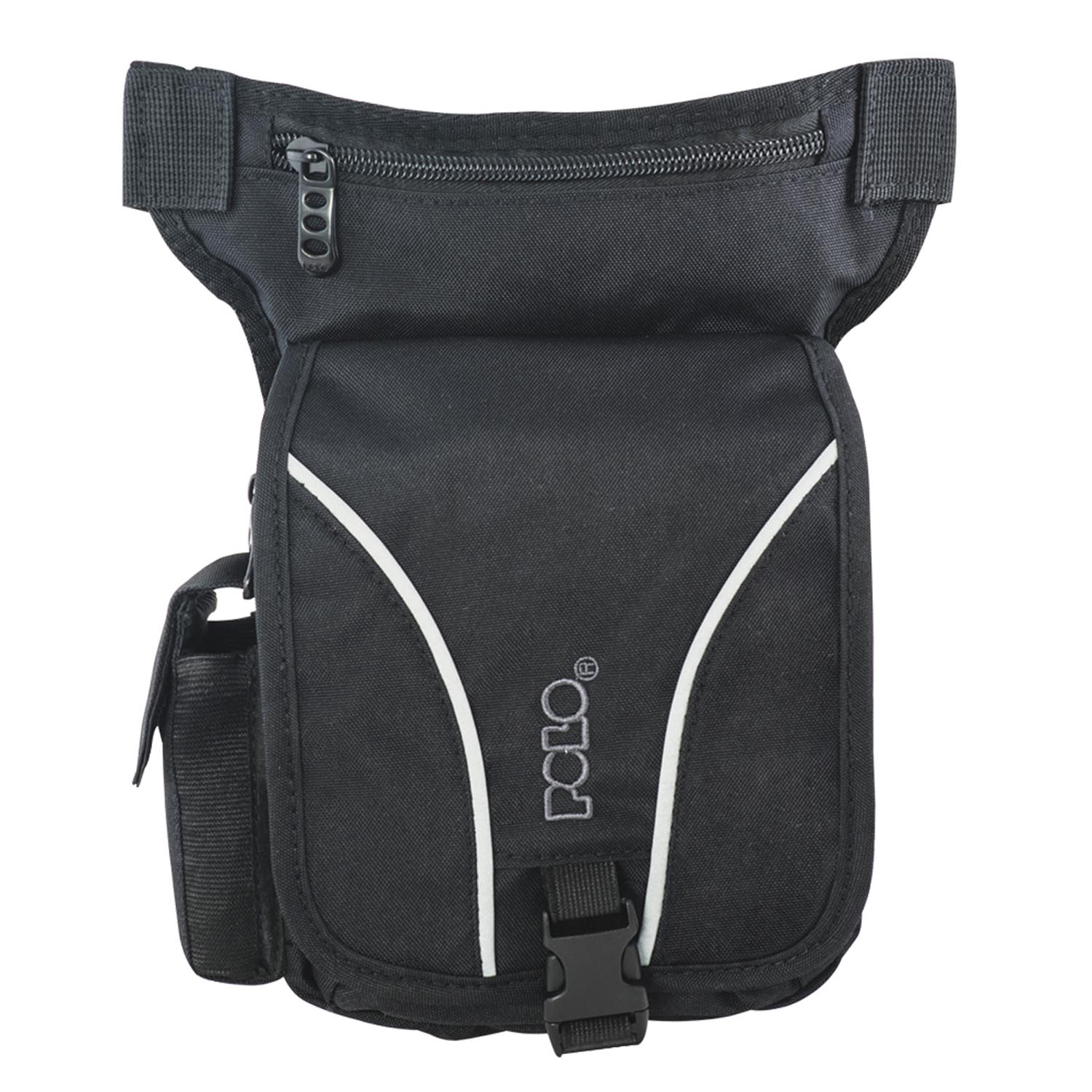 Polo Netpack Τσαντάκι Mέσης Ποδιού σε  Μαύρο (9080972000)