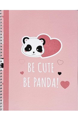 B'Log Panda Τετράδιο Σπιράλ 17x25 1 Θέμα 80 Φύλλων (117134)