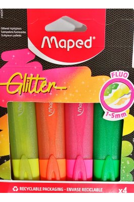 Maped Glittter Μαρκαδόροι Υπογράμμισης Πολύχρωμοι 4τμχ (740011) Maped Glittter Μαρκαδόροι Υπογράμμισης Πολύχρωμοι 4τμχ (740011)