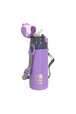 Ecolife Ανοξείδωτο Παγούρι Θερμός με Καλαμάκι 400ml Λιλά (33ΒΟ2995) Ecolife Ανοξείδωτο Παγούρι Θερμός με Καλαμάκι 400ml Λιλά (33ΒΟ2995)