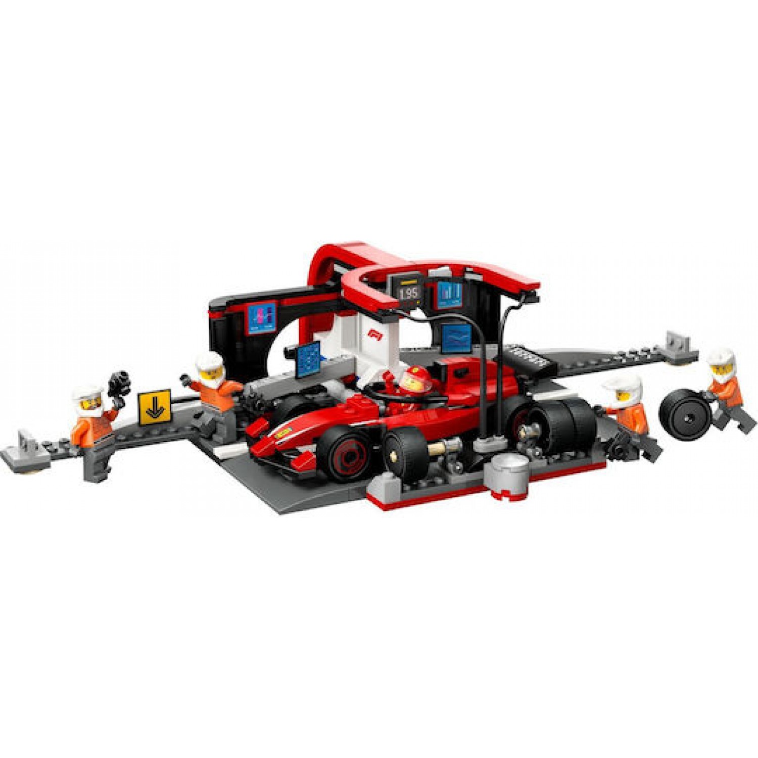 Lego City F1 Pit Stop & Pit Crew With Ferrari Car (60443) Lego City F1 Pit Stop & Pit Crew With Ferrari Car (60443)