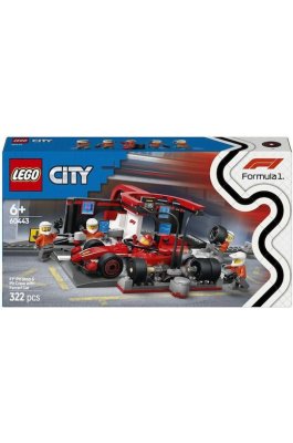 Lego City F1 Pit Stop & Pit Crew With Ferrari Car (60443)
