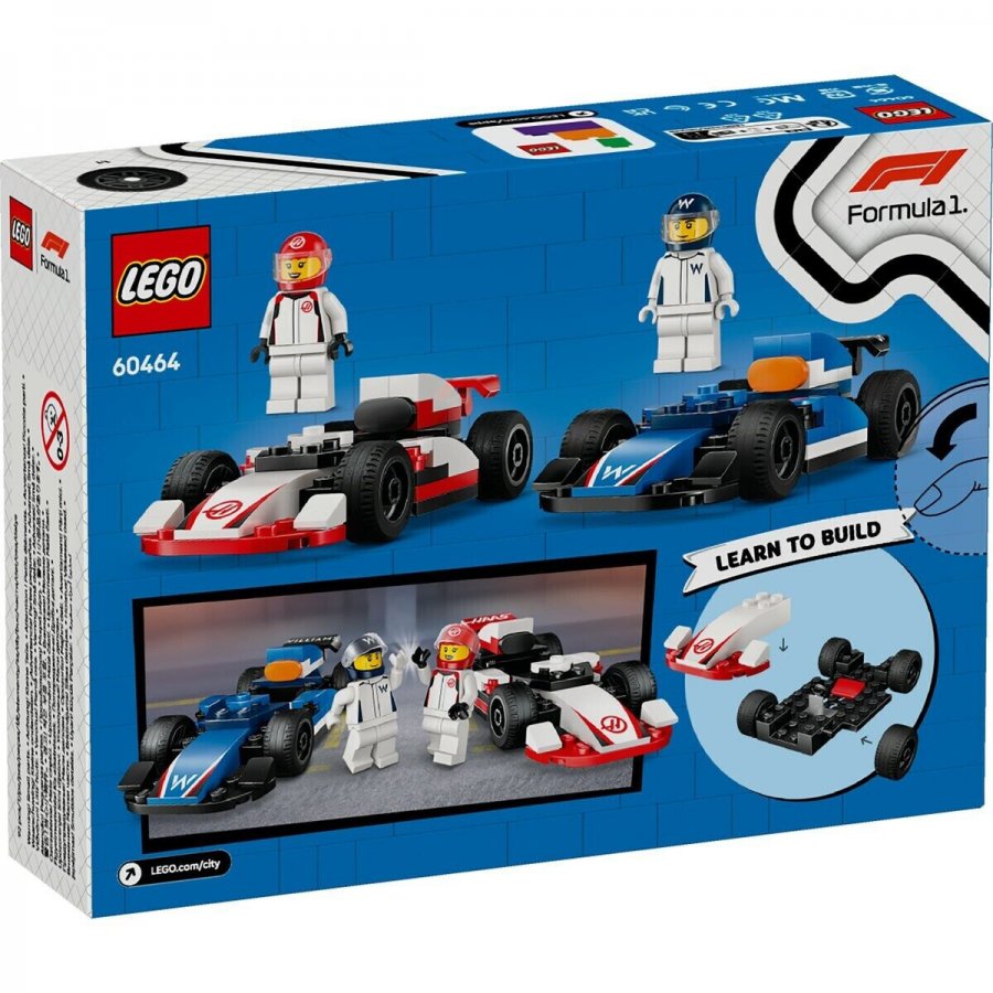 Lego City F1 Williams Racing & Haas F1 Race Cars (60464) Lego City F1 Williams Racing & Haas F1 Race Cars (60464)