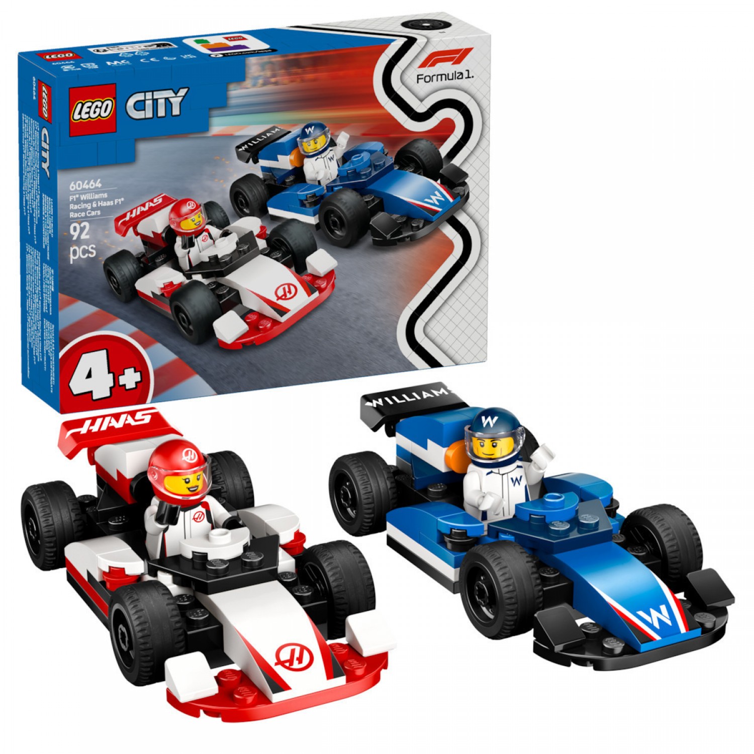 Lego City F1 Williams Racing & Haas F1 Race Cars (60464) Lego City F1 Williams Racing & Haas F1 Race Cars (60464)
