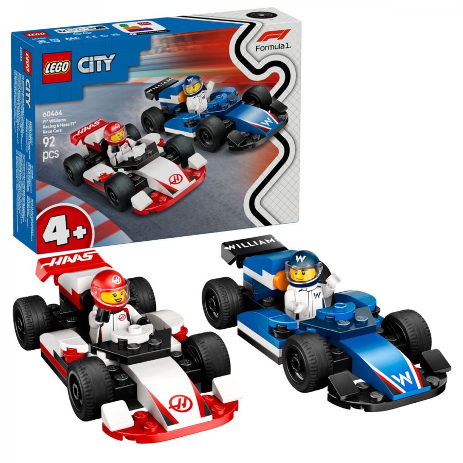 Lego City F1 Williams Racing & Haas F1 Race Cars (60464) Lego City F1 Williams Racing & Haas F1 Race Cars (60464)