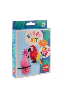 Apli Kids Craft Kit Felt Parrots (19883) Apli Kids Craft Kit Felt Parrots (19883)