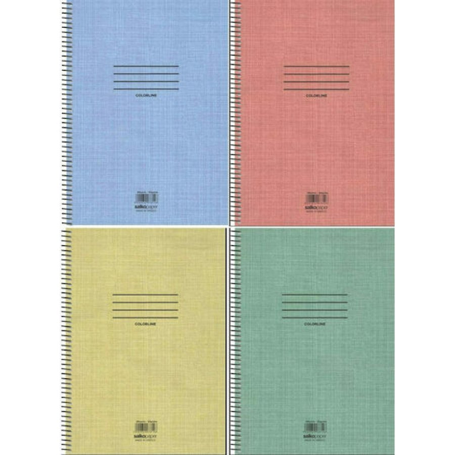 Salko Τετράδιο Σπιράλ Ριγέ Α4 125 Φύλλων 5 Θεμάτων Colorline (7860) Salko Τετράδιο Σπιράλ Ριγέ Α4 125 Φύλλων 5 Θεμάτων Colorline (7860)