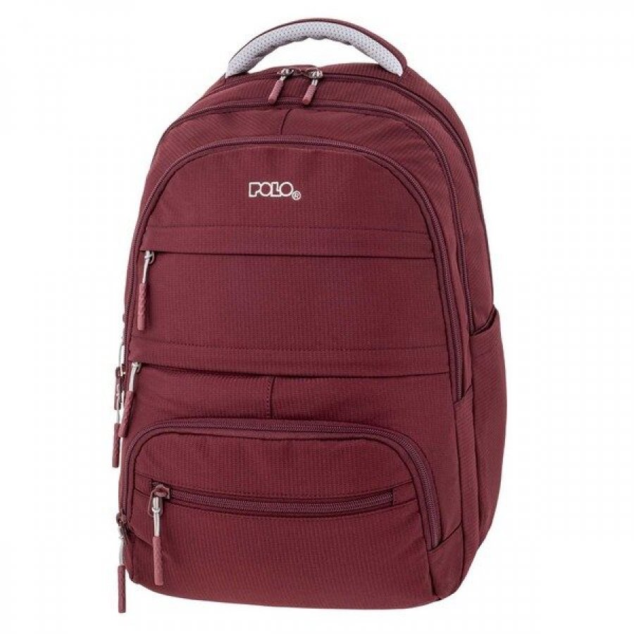 Polo Σακίδιο Multi Pocket Σχολική Τσάντα Πλάτης 23lt. σε Μπορντώ (9010643300) Polo Σακίδιο Multi Pocket Σχολική Τσάντα Πλάτης 23lt. σε Μπορντώ (9010643300)