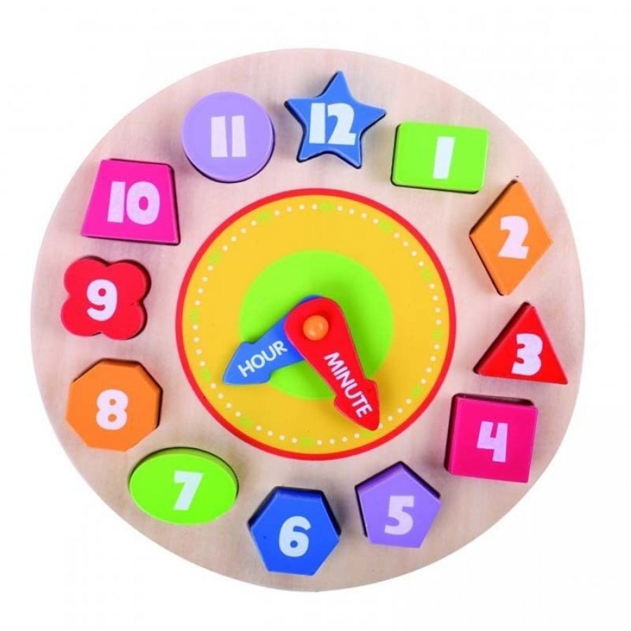 Tooky Toys Ξύλινο Παιδικό Puzzle Σφηνώματα Ρολόι (TKA414-B) Tooky Toys Ξύλινο Παιδικό Puzzle Σφηνώματα Ρολόι (TKA414-B)