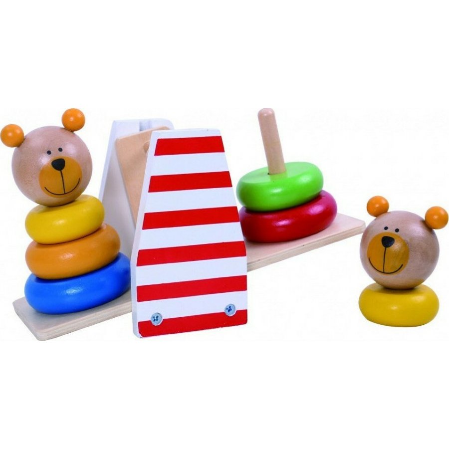 Tooky Toys Ζυγαριά με Αρκουδάκια Πυραμίδες από Ξύλο (TKB499) Tooky Toys Ζυγαριά με Αρκουδάκια Πυραμίδες από Ξύλο (TKB499)