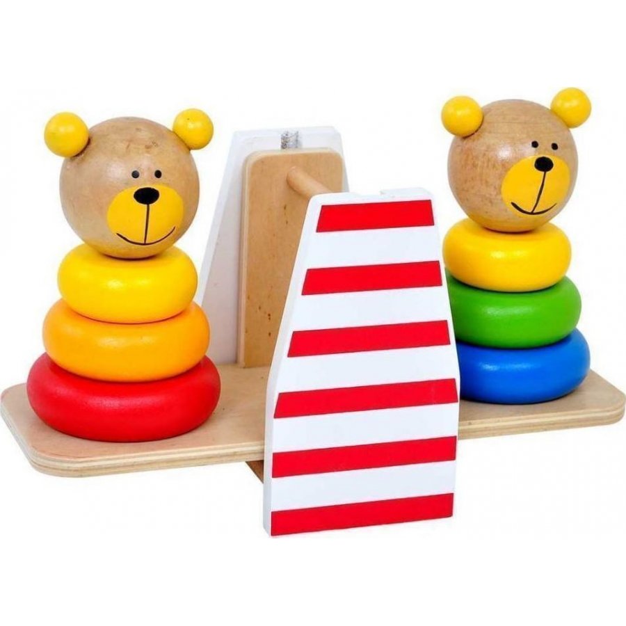 Tooky Toys Ζυγαριά με Αρκουδάκια Πυραμίδες από Ξύλο (TKB499) Tooky Toys Ζυγαριά με Αρκουδάκια Πυραμίδες από Ξύλο (TKB499)