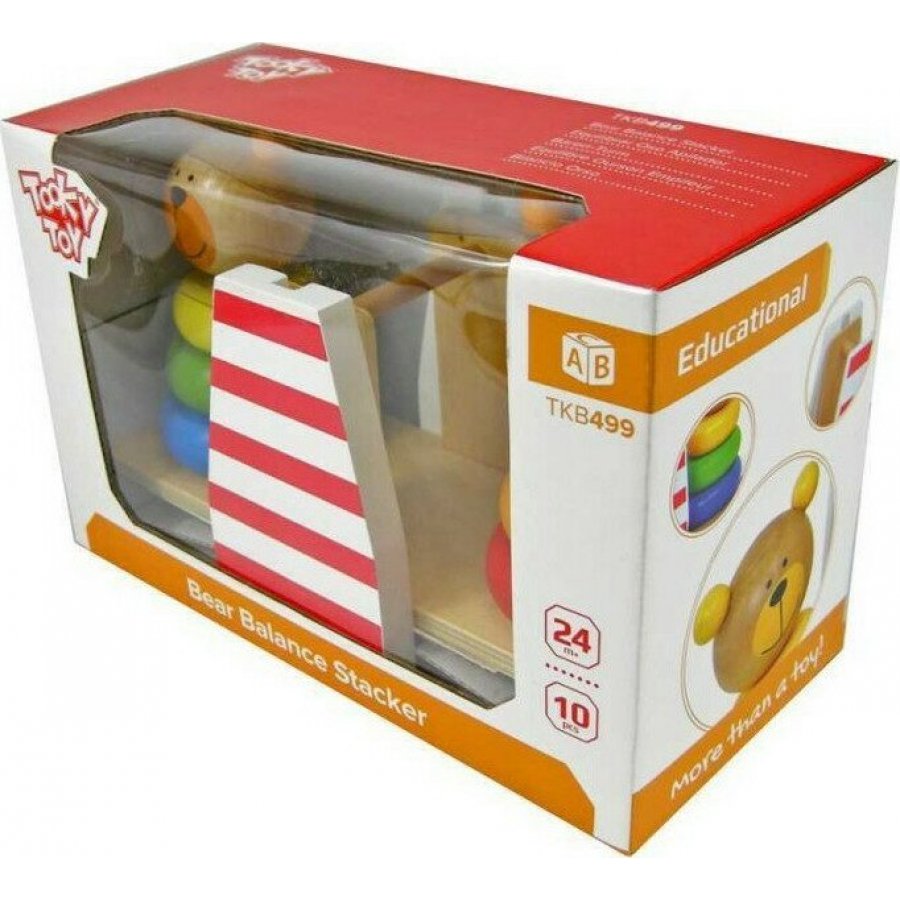 Tooky Toys Ζυγαριά με Αρκουδάκια Πυραμίδες από Ξύλο (TKB499) Tooky Toys Ζυγαριά με Αρκουδάκια Πυραμίδες από Ξύλο (TKB499)