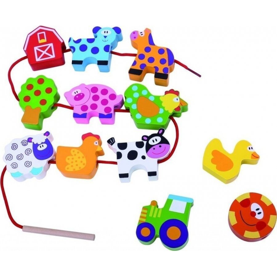 Tooky Toys Συρόμενα Ζωάκια με Κορδόνι από Ξύλο (TKB510) Tooky Toys Συρόμενα Ζωάκια με Κορδόνι από Ξύλο (TKB510)