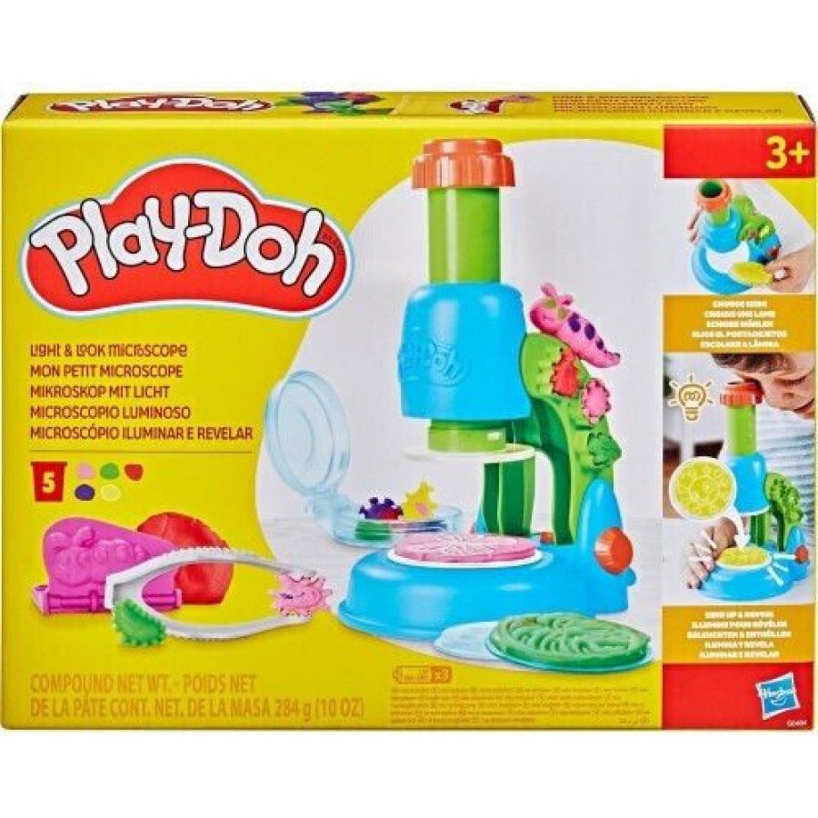 Hasbro Play-Doh Πλαστελίνη - Παιχνίδι Light & Look Microscope (G0494 Hasbro Play-Doh Πλαστελίνη - Παιχνίδι Light & Look Microscope (G0494
