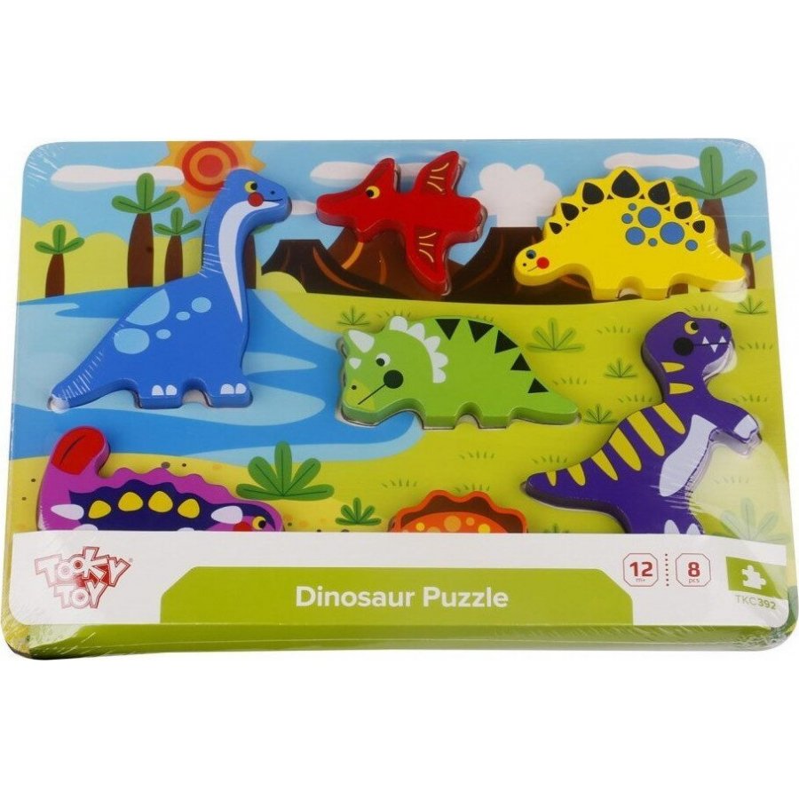Tooky Toys Ξύλινο Παιδικό Puzzle Σφηνώματα Δεινόσαυροι (TKC392) Tooky Toys Ξύλινο Παιδικό Puzzle Σφηνώματα Δεινόσαυροι (TKC392)