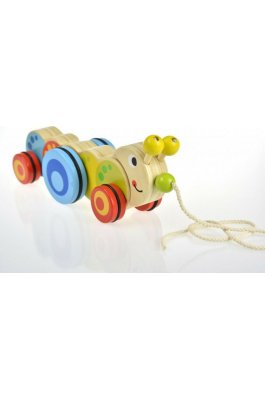 Tooky Toys Κάμπια Συρόμενη από Ξύλο (TKC419) Tooky Toys Κάμπια Συρόμενη από Ξύλο (TKC419)