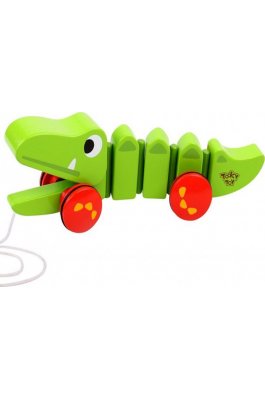 Tooky Toys Μεγάλος Κροκόδειλος Συρόμενος από Ξύλο (TKC421) Tooky Toys Μεγάλος Κροκόδειλος Συρόμενος από Ξύλο (TKC421)