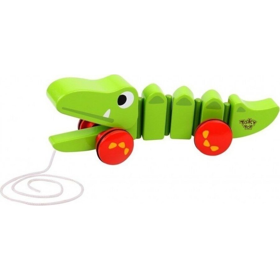 Tooky Toys Μεγάλος Κροκόδειλος Συρόμενος από Ξύλο (TKC421) Tooky Toys Μεγάλος Κροκόδειλος Συρόμενος από Ξύλο (TKC421)