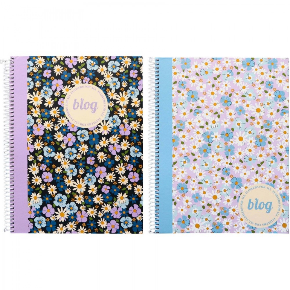B'log Τετράδιο Σπιράλ Flowers A4 80 Φύλλα Ancor (123876) B'log Τετράδιο Σπιράλ Flowers A4 80 Φύλλα Ancor (123876)