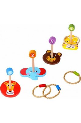 Tooky Toys Κρίκοι Ζωάκια από Ξύλο (TKC490) Tooky Toys Κρίκοι Ζωάκια από Ξύλο (TKC490)