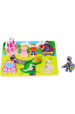 Tooky Toys Ξύλινο Παιδικό Puzzle Σφηνώματα Πριγκίπισσα & Ιππότης (TKC491) Tooky Toys Ξύλινο Παιδικό Puzzle Σφηνώματα Πριγκίπισσα & Ιππότης (TKC491)