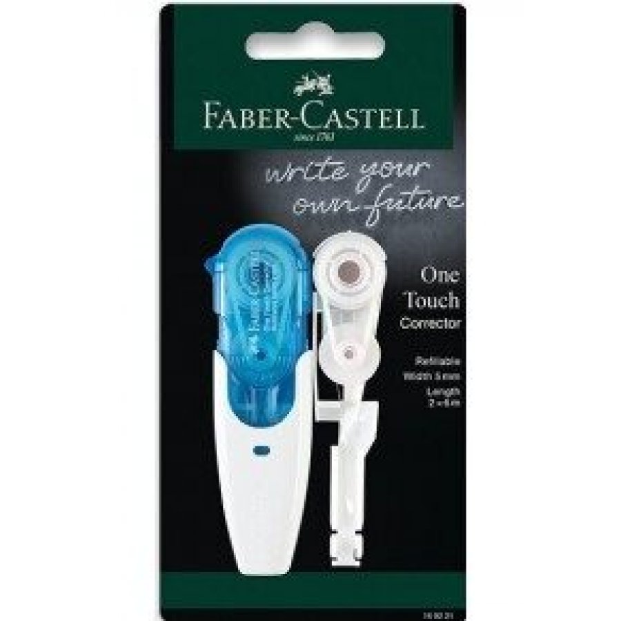 Faber-Castell One Touch Corrector Refillable Διορθωτική Ταινία + Ανταλλακτικό (Διάφορα Χρώματα) Faber-Castell One Touch Corrector Refillable Διορθωτική Ταινία + Ανταλλακτικό (Διάφορα Χρώματα)