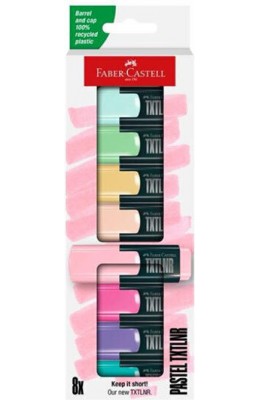 Faber-Castell Σετ 8 Υπογραμμιστών Mini Pastel (154218)