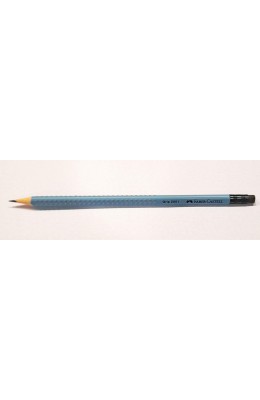 Faber-Castell 2001 Grip Μολύβι με Γόμα Μπλε Ραφ (12311175)