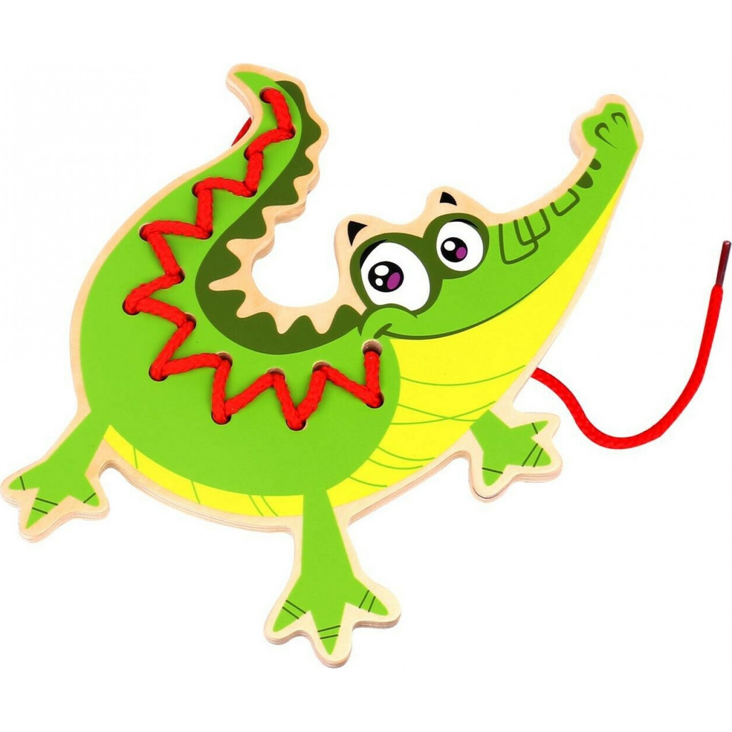 Tooky Toys Κροκόδειλος με Κορδόνι από Ξύλο (TKF010) Tooky Toys Κροκόδειλος με Κορδόνι από Ξύλο (TKF010)