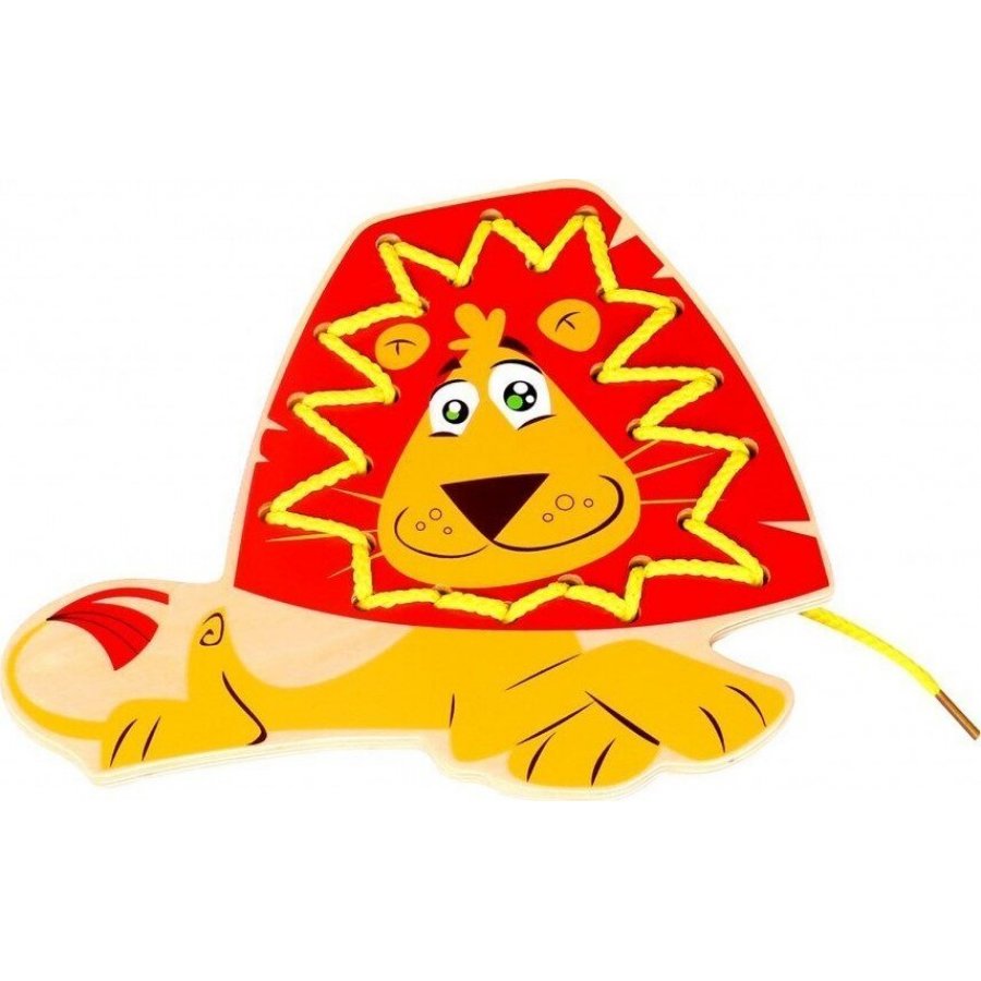 Tooky Toys Εκπαιδευτικό Παιχνίδι Lacing Lion Set από Ξύλο (TKF011) Tooky Toys Εκπαιδευτικό Παιχνίδι Lacing Lion Set από Ξύλο (TKF011)