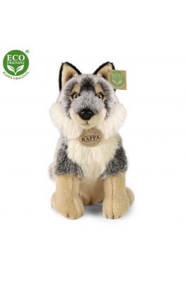 Rappa Λούτρινος Λύκος 28 εκ. Καθιστός Eco-Friendly (221727)
