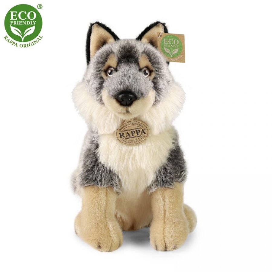 Rappa Λούτρινος Λύκος 28 εκ. Καθιστός Eco-Friendly (221727) Rappa Λούτρινος Λύκος 28 εκ. Καθιστός Eco-Friendly (221727)