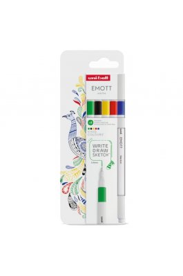 Uni-Ball Emott Vivid Colours Σετ με 5 Μαρκαδόρους Σχεδίου 0.4mm Uni-Ball Emott Vivid Colours Σετ με 5 Μαρκαδόρους Σχεδίου 0.4mm