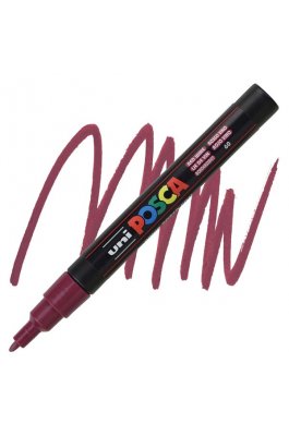 Uni-Ball Posca Ανεξίτηλος Μαρκαδόρος 0.9-1.3mm Μπορντώ (PC3M) Uni-Ball Posca Ανεξίτηλος Μαρκαδόρος 0.9-1.3mm Μπορντώ (PC3M)