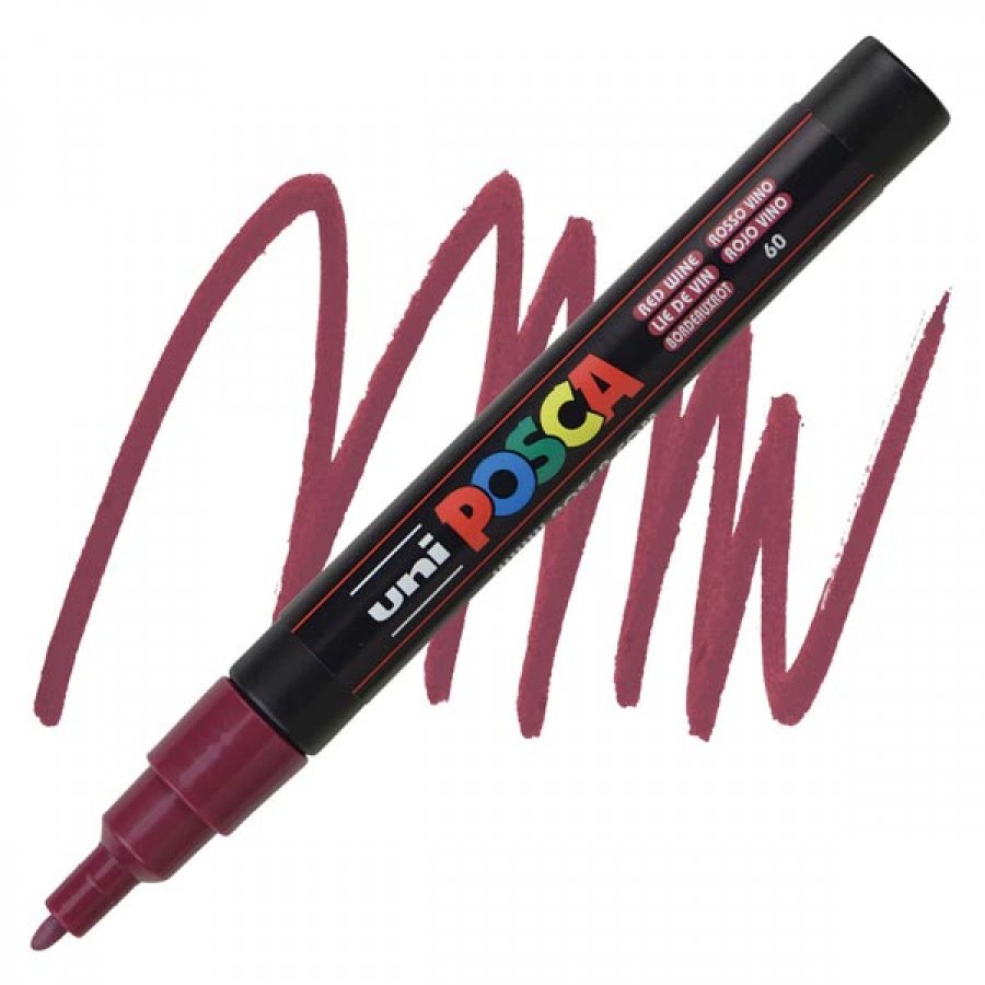 Uni-Ball Posca Ανεξίτηλος Μαρκαδόρος 0.9-1.3mm Μπορντώ (PC3M) Uni-Ball Posca Ανεξίτηλος Μαρκαδόρος 0.9-1.3mm Μπορντώ (PC3M)