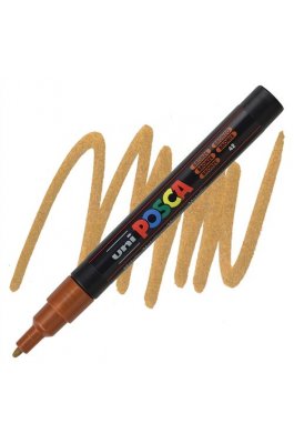 Uni-Ball Posca Ανεξίτηλος Μαρκαδόρος 0.9-1.3mm Μπρονζέ (PC3M) Uni-Ball Posca Ανεξίτηλος Μαρκαδόρος 0.9-1.3mm Μπρονζέ (PC3M)