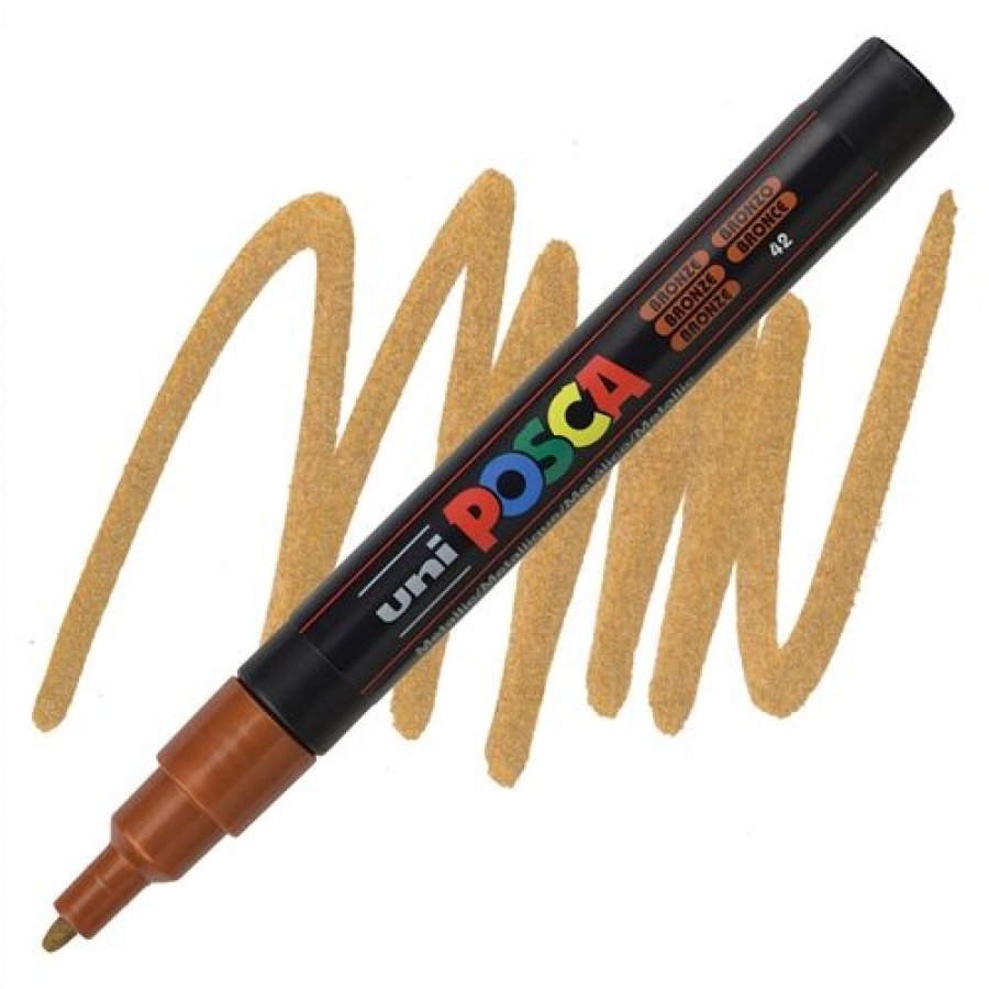 Uni-Ball Posca Ανεξίτηλος Μαρκαδόρος 0.9-1.3mm Μπρονζέ (PC3M) Uni-Ball Posca Ανεξίτηλος Μαρκαδόρος 0.9-1.3mm Μπρονζέ (PC3M)