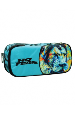 Back Me Up No Fear Fluo Lion Κασετίνα Βαρελάκι με 2 θήκες (34845141 Back Me Up No Fear Fluo Lion Κασετίνα Βαρελάκι με 2 θήκες (34845141